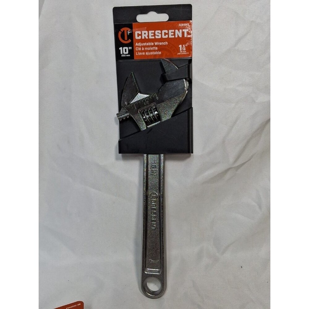10" Crescent Wrench 1-5/16" Jaw Capacity, AC210VS, Adjustable,